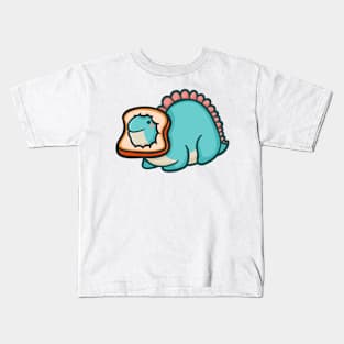 Cute loaf, Dino Bread, Stegosaurus, Dinosaur Kids T-Shirt